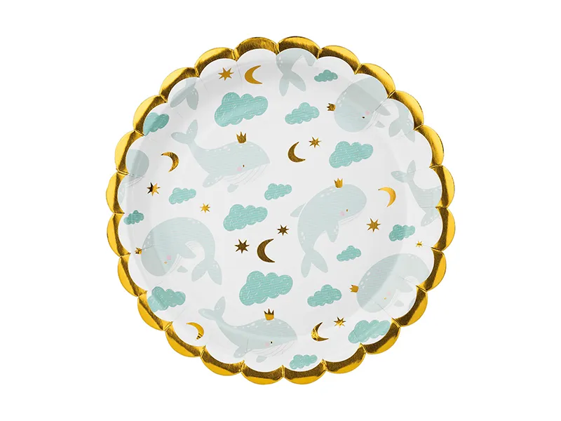 Popierinės lėkštutės WHALES MIX