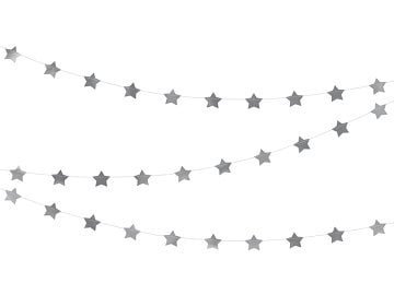 Girlianda SILVER STARS