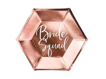 Popierinės lėkštutės BRIDE SQUAD
