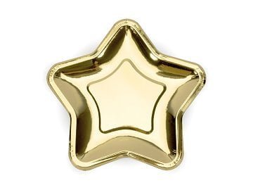 Popierinės lėkštutės STAR GOLD