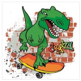 Popierinės servetėlės CRAZY DINO