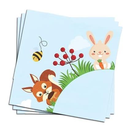Popierinės servetėlės FOREST ANIMALS