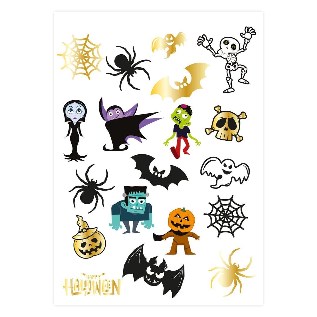 Laikinos tatuiruotės HALLOWEEN MONSTERS