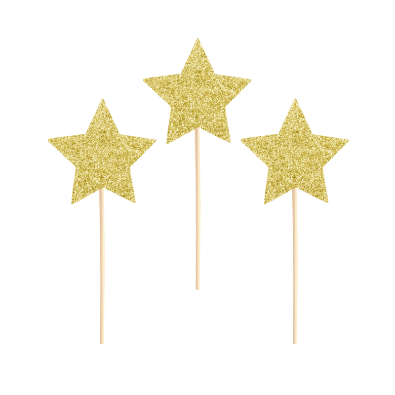 Smeigtukai GOLD GLITTER STAR