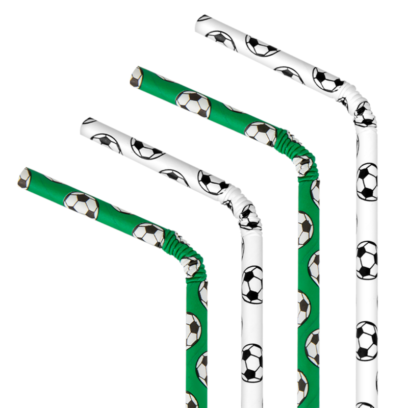 Popieriniai šiaudeliai FOOTBALL