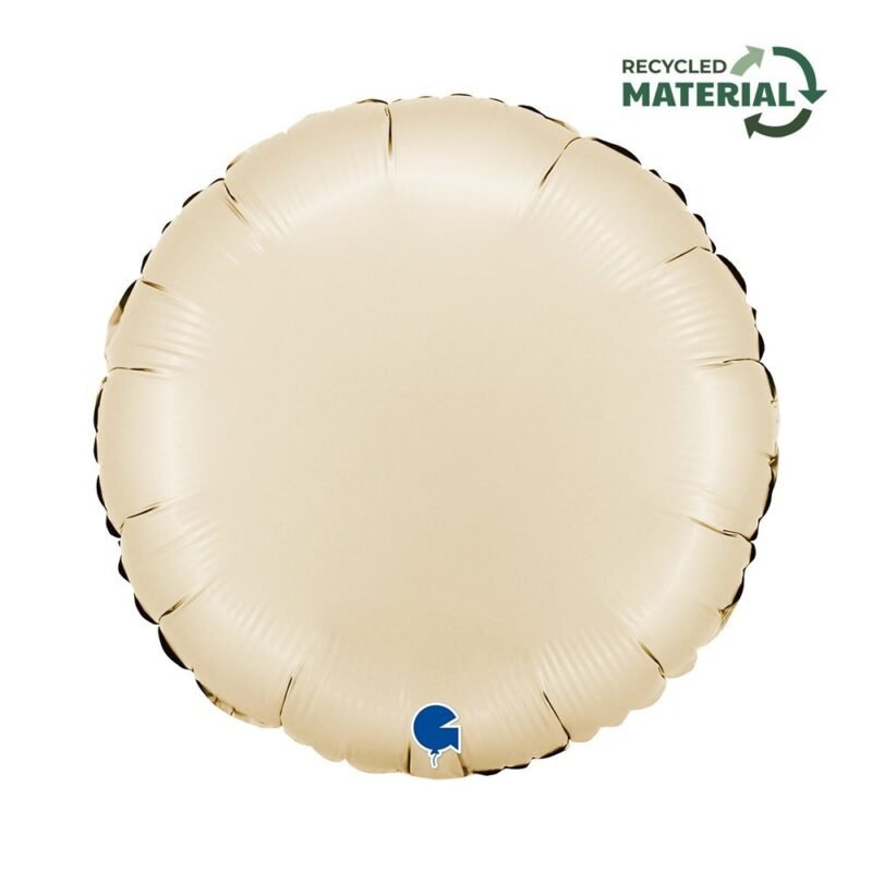 Folinis balionas ROUND SATIN CREAM