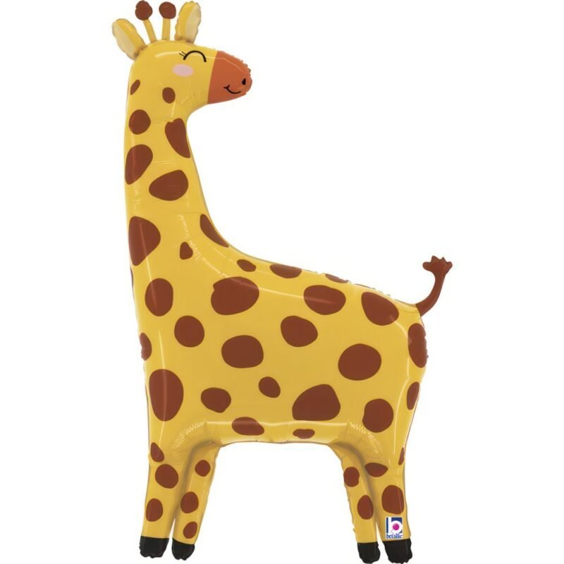 Folinis balionas JUNGLE GIRAFFE YELLOW