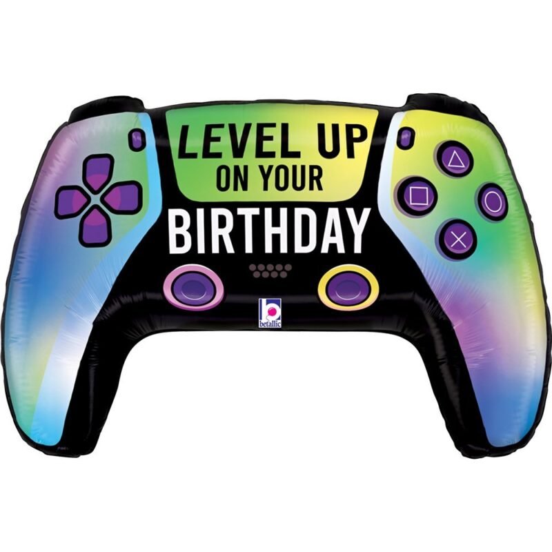 Folinis balionas VIVID GAME CONTROLLER BIRTHDAY