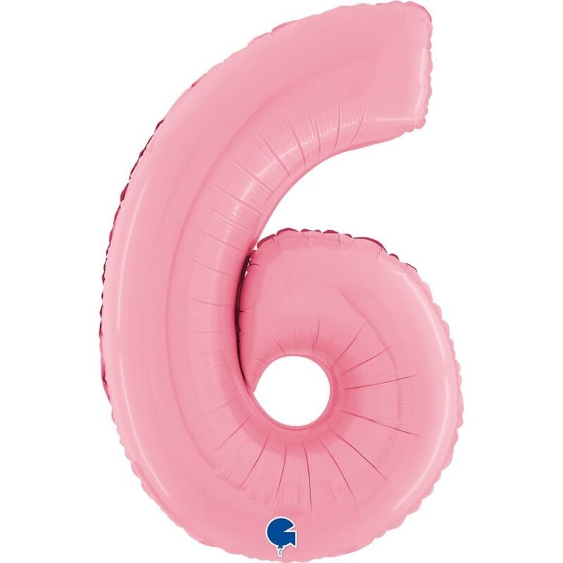Folinis balionas 6 PASTEL PINK, 66cm.