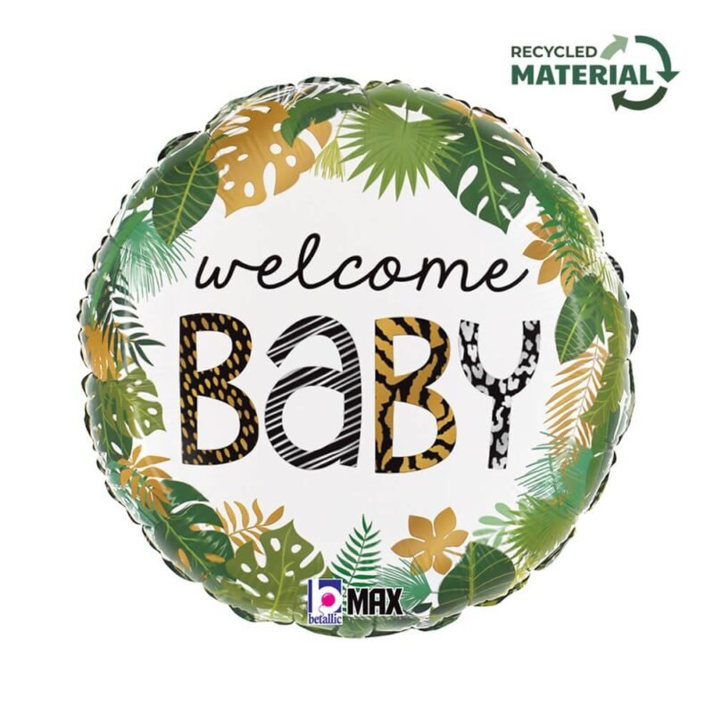 Folinis balionas R18 JUNGLE WELCOME BABY