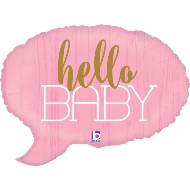 Folinis balionas HELLO BABY - PINK
