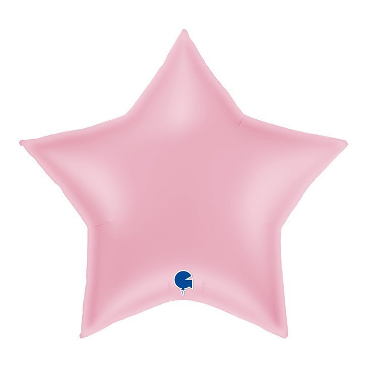 Folinis balionas GIANT STAR PASTEL PINK