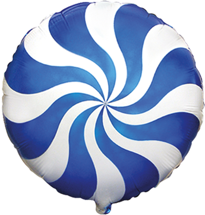 Folinis balionas ROUND CANDY BLUE