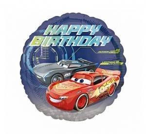 Folinis balionas CARS HAPPY BIRTHDAY