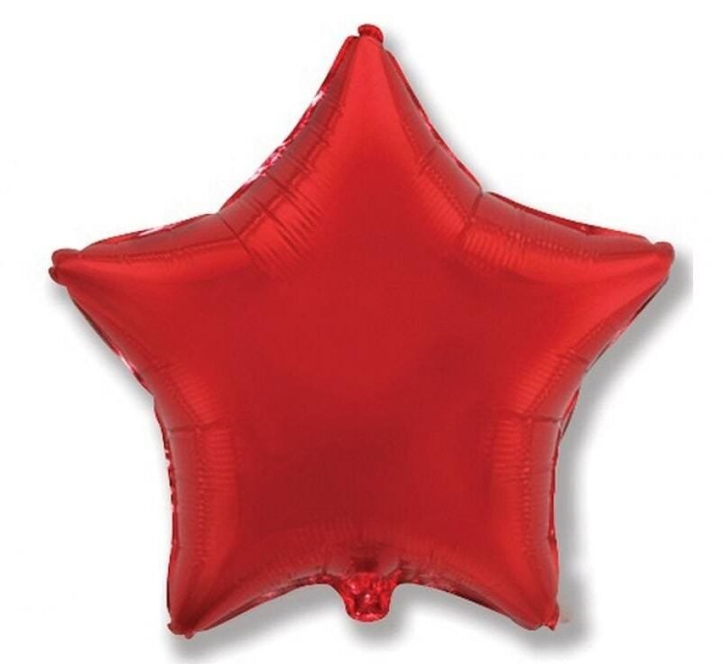 Folinis balionas STAR RED nepakuotas