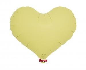 Folinis balionas JELLY HEART PASTEL YELLOW
