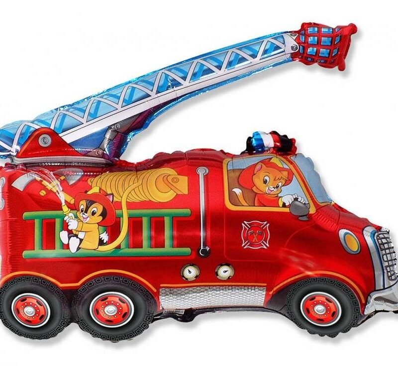 Folinis balionas  FIRE TRUCK nepakuotas