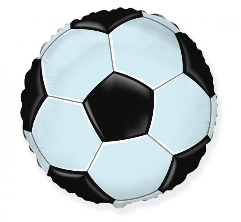 Folinis balionas FOOTBALL BLACK BALL ROUND nepakuotas