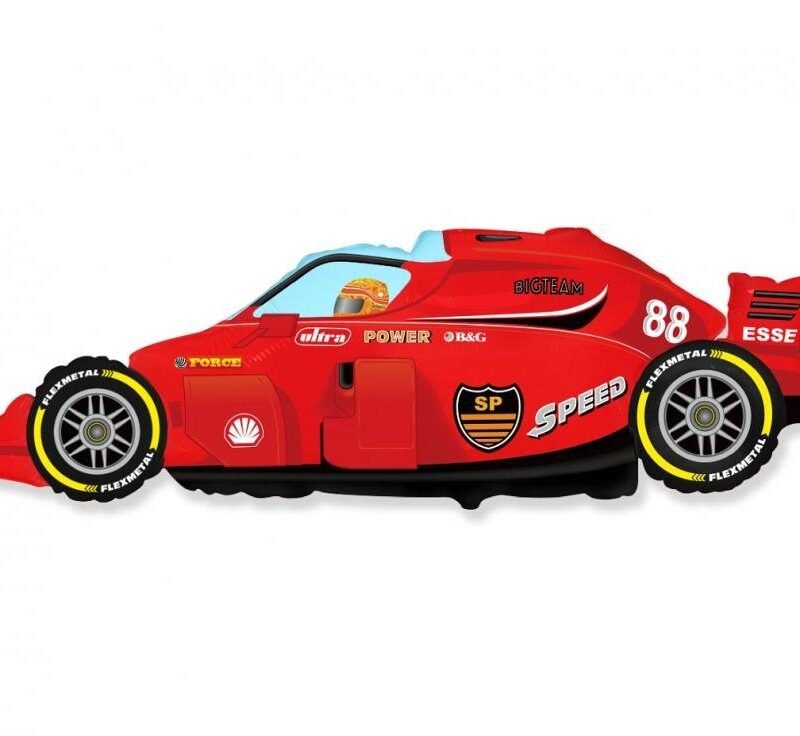 Folinis balionas FORMULA 1 RED nepakuotas