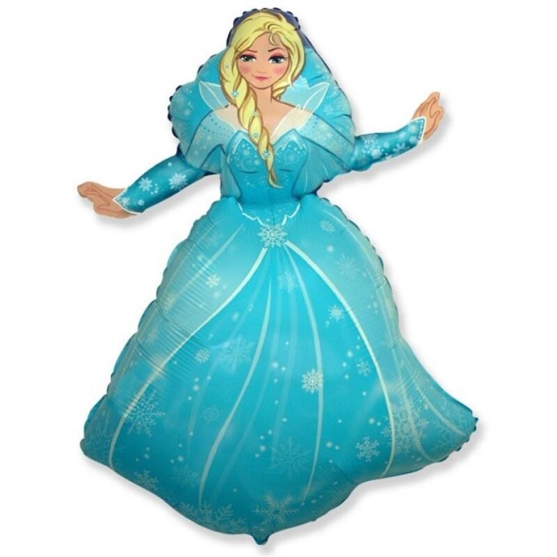 Folinis balionas  SNOW LAND PRINCESS BLONDE  FROZEN nepakuotas