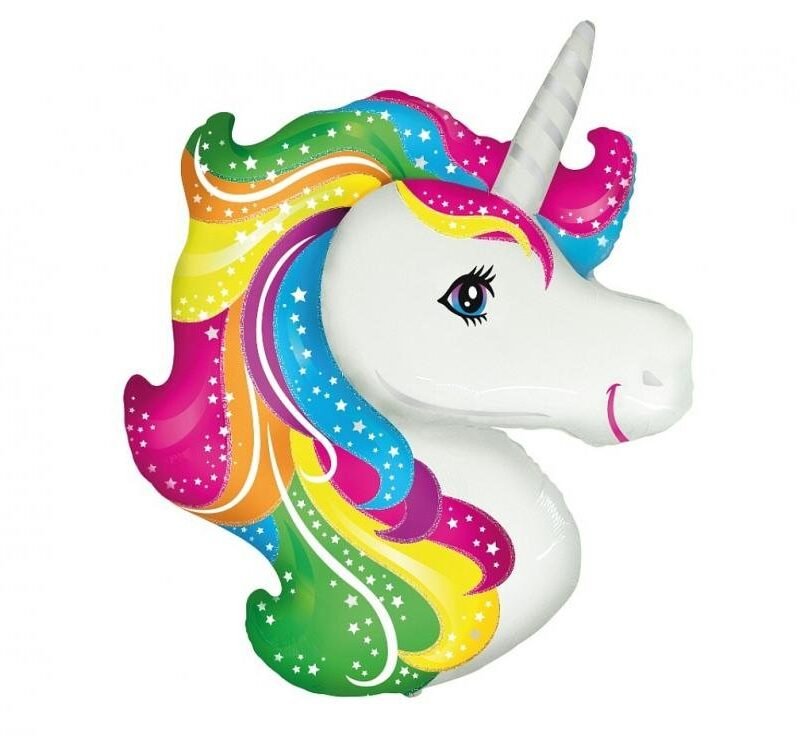 Folinis balionas  UNICORN HEAD nepakuotas