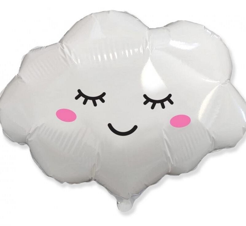 Folinis balionas  CLOUD WHITE nepakuotas