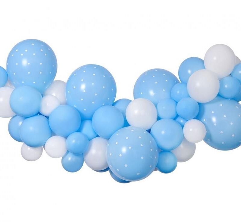 DIY balionų rinkinys BABY BLUE