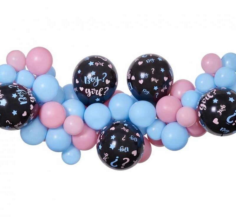 DIY balionų rinkinys HE OR SHE