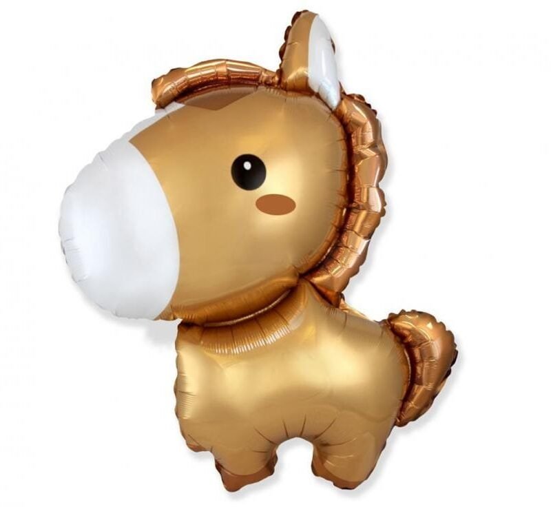 Folinis balionas BABY HORSE BROWN