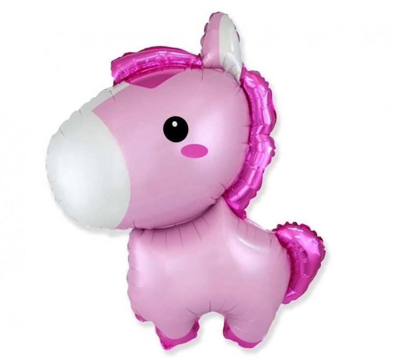 Folinis balionas BABY HORSE PASTEL PINK