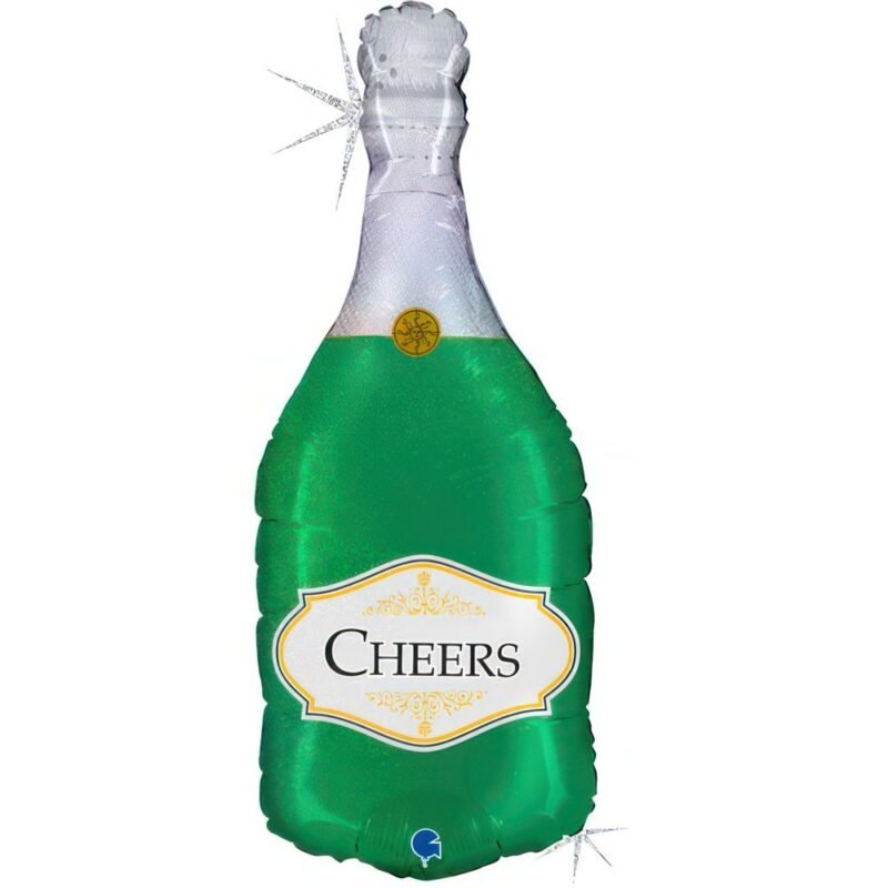 Folinis balionas CHEERS BOTTLE GREEN