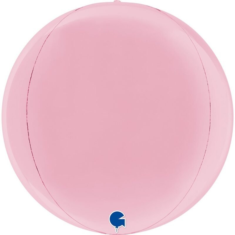 Folinis balionas GLOBE PASTEL PINK 4D