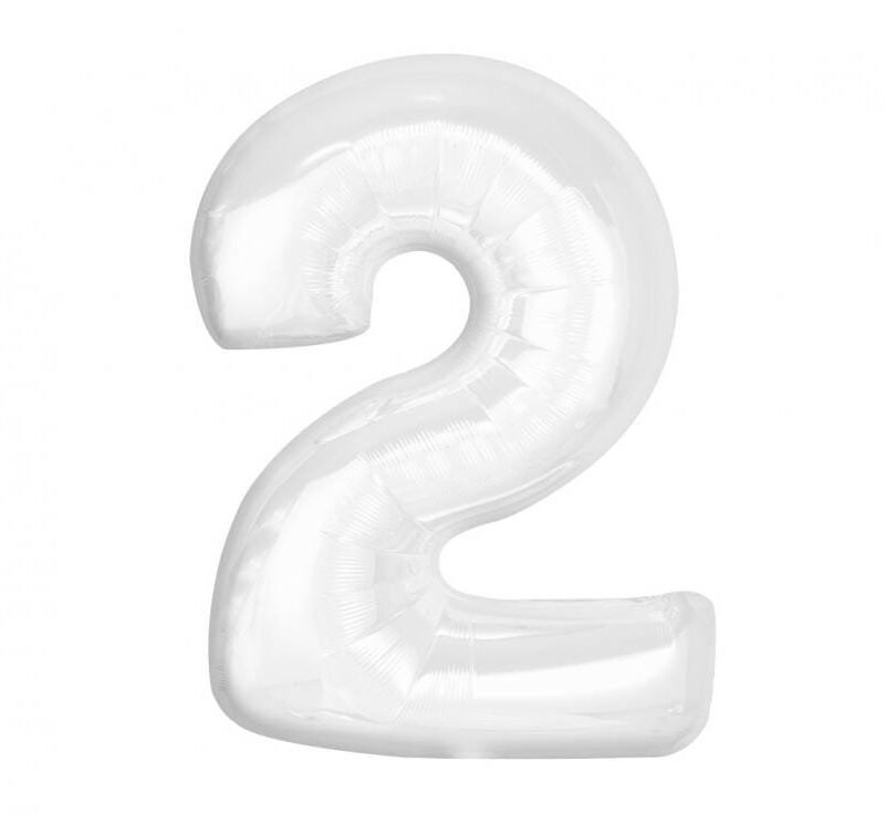 Folinis balionas 2 WHITE, 92cm.