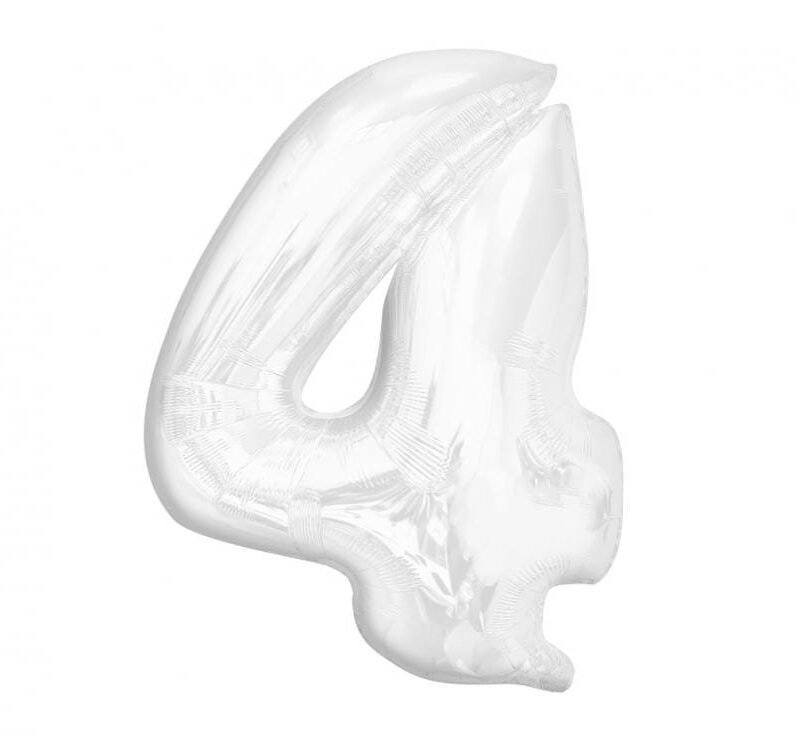Folinis balionas 4 WHITE, 92cm.