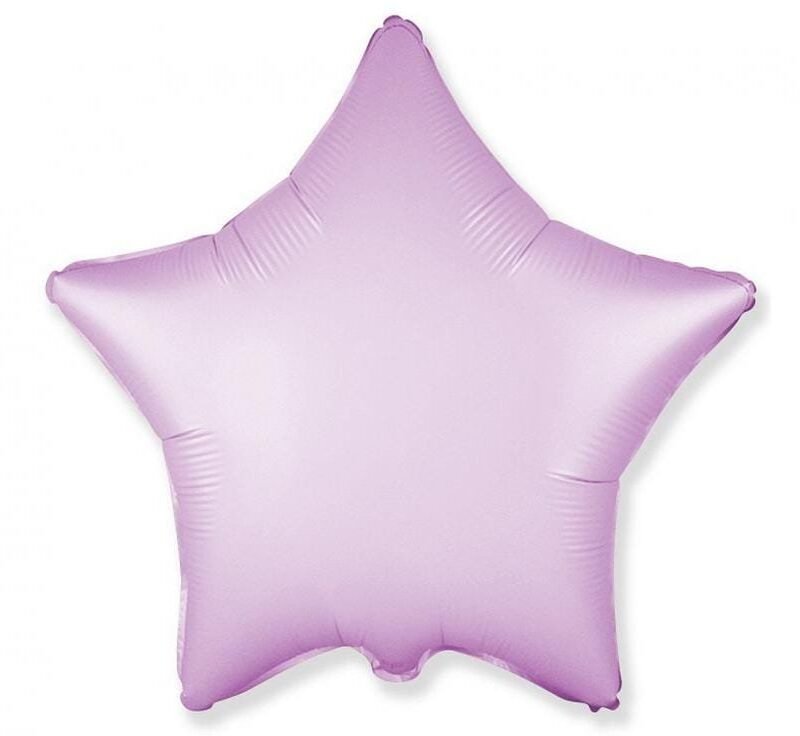 Folinis balionas STAR SATIN LILAC PASTEL nepakuotas