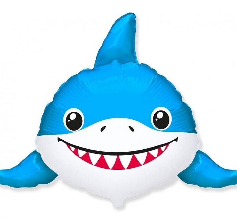 Folinis balionas  SMILING SHARK HEAD nepakuotas
