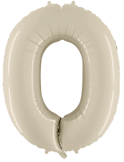 Folinis balionas 0 SATIN CREAM, 102cm.