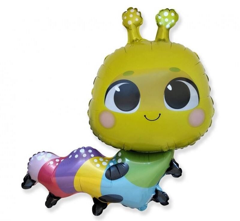 Folinis balionas COLORFUL CATERPILLAR 79X53CM