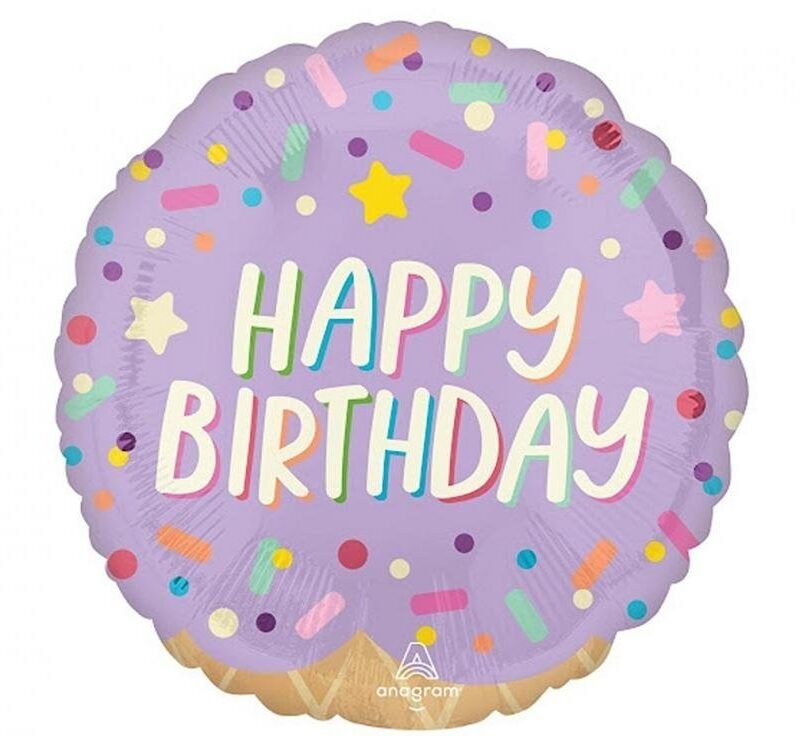 Folinis balionas HAPPY BIRTHDAY ICE CREAM