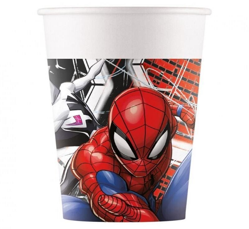Popieriniai puodeliai SPIDERMAN WORLD OF WEB