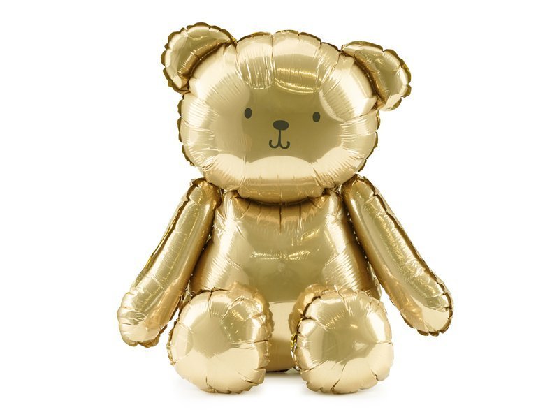 Folinis balionas BEAR 43x53 cm GOLD