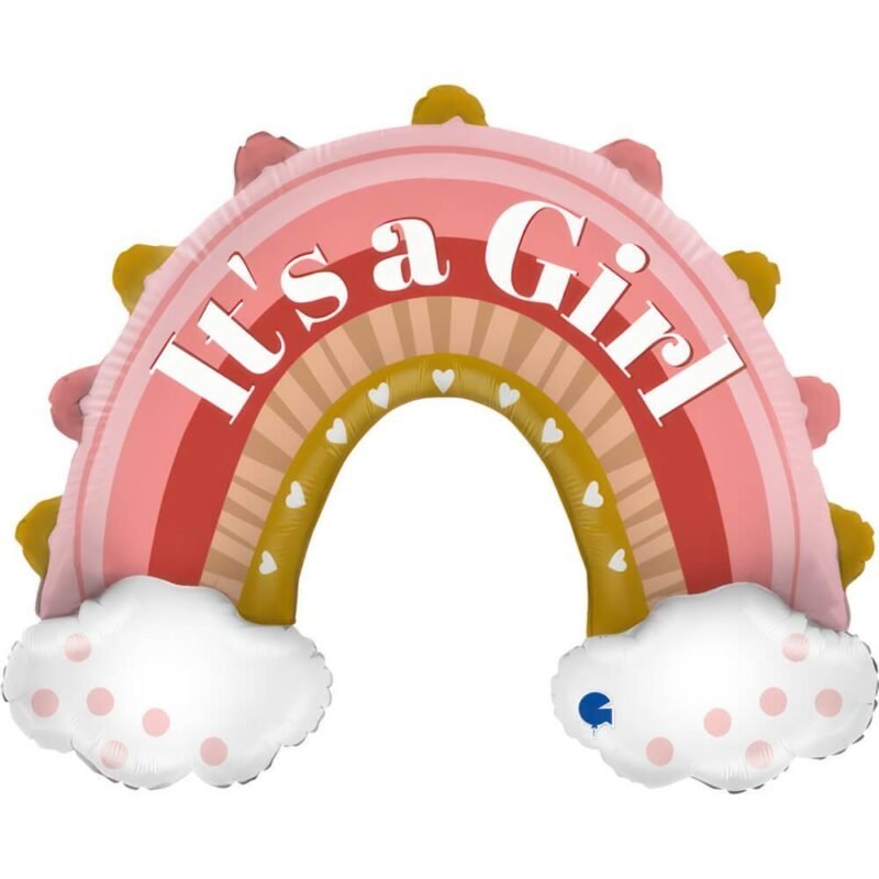 Folinis balionas BOHO PINK RAINBOW