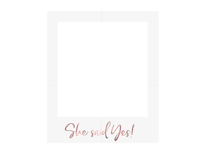 Asmeninių nuotraukų rėmelis SHE SAID YES ROSE GOLD