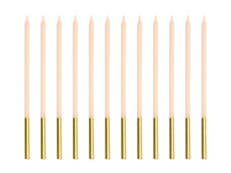 Gimtadienio žvakutės BEIGE