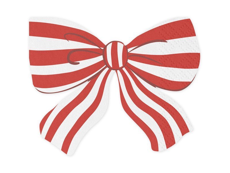 Popierinės servetėlės STRIPED BOW