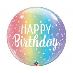 Folinis balionas HAPPY BIRTHDAY BUBBLE
