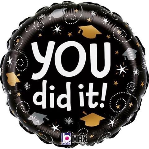 Folinis balionas GRADUATION SWIRLS