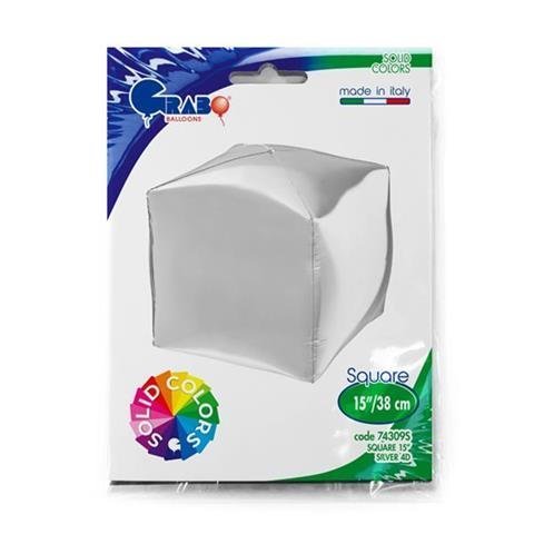 Folinis balionas SQUARE SATIN SILVER 4D