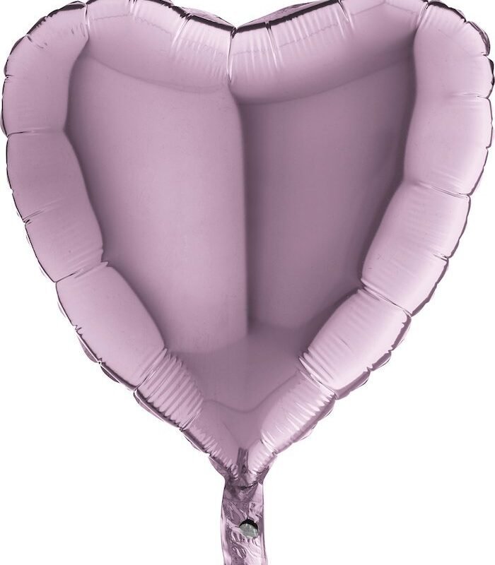 Folinis balionas HEART SMOOTH LILAC LIGHT PURPLE