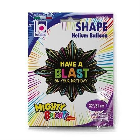 Folinis balionas MIGHTY BIRTHDAY BLAST